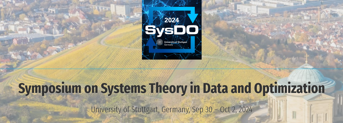 Systems Theory in Data and Optimization - SysDo 2024